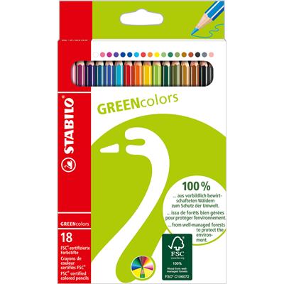 STABILO Barvice GREENcolors 1/18